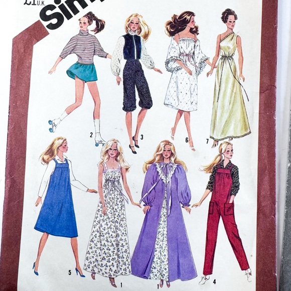 3/$20 Vintage Simplicity Barbie & Darci Doll Sewing Patterns – #5637 & #5356 - Picture 4 of 9